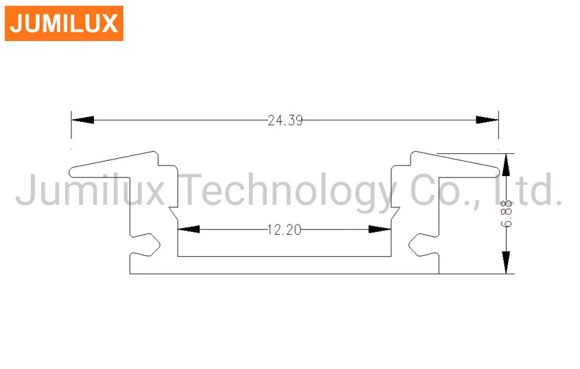 12mm Width Recessed LED Strip Profile