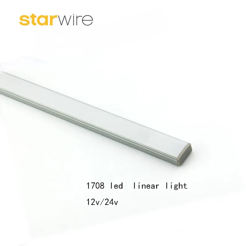 12V/24V 1708 Anodized 17mm Width LED Linear Light, Aluminum LED Channel