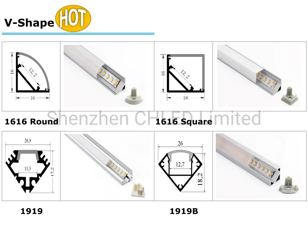 12V Aluminium Aluminum Profile 5730 72LEDs/M 18W LED Cabinet Linear Rigid Light Bar