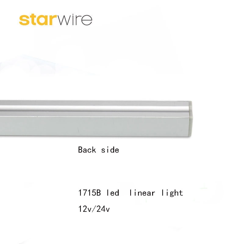 1715 15.8W 10W 5W /M Small Surface Mounted Square Lens Aluminum LED Linear Lighting